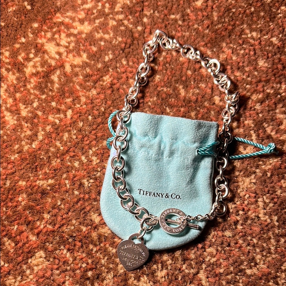 Tiffany & Co. Silver Chain with Heart Pendant